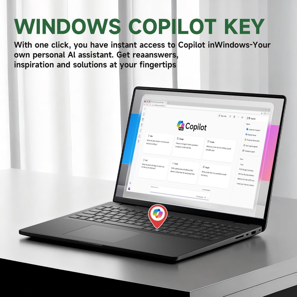 Dell 16 Touchscreen Laptop Computer - Intel 10-Core 7 150U (up to 5.4 GHz), 32 GB DDR5 RAM, 1 TB SSD, 16' FHD+ Touch Display, Backlit KB, Wi-Fi 6, Copilot AI, Windows 11 Pro, Black