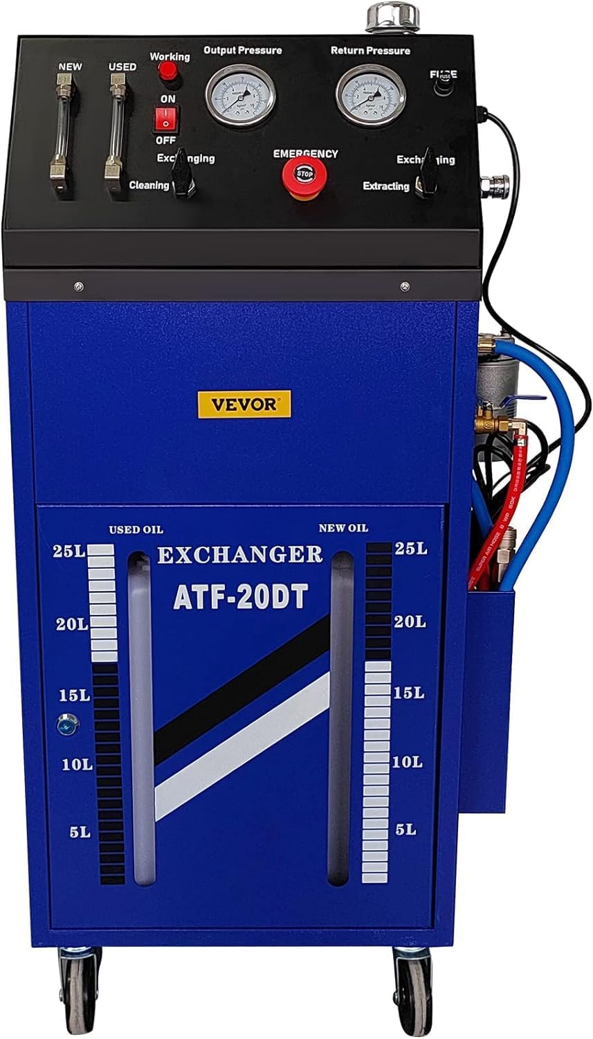 VEVOR Flush Machine DC12V 0-60PSI, Automatic Transmission Fluid Exchanger Heavy Duty Transmission Flush Machine for Small Gasoline Motor Car and Diesel Vehicle