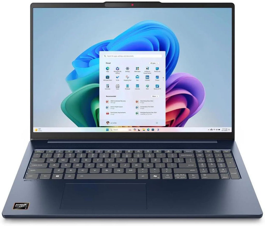 Lenovo IdeaPad Slim 5 16AKP10 2025 Laptop 16' WUXGA IPS Touchscreen 8-Core AMD Ryzen AI 7 350 32GB DDR5 1TB SSD AMD Radeon 860M Graphics Wi-Fi 7 Backlit Keyboard Win10 Home w/ONT 32GB USB
