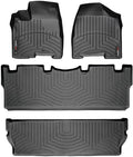 WeatherTech Custom Fit FloorLiner for Toyota Sienna - 1st, 2nd, and 3rd Row (Black)