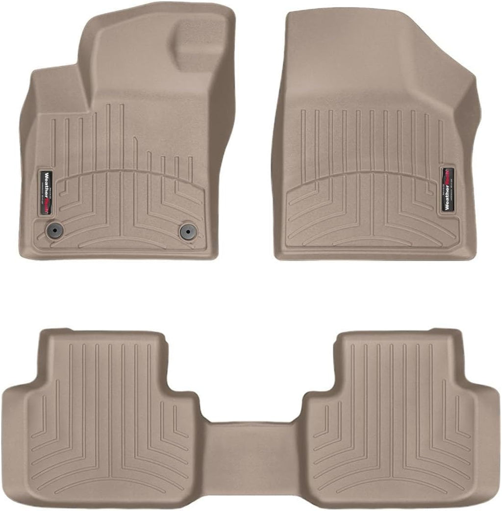 WeatherTech Custom Fit FloorLiners for VW Atlas Cross Sport, Atlas, Atlas - 1st & 2nd Row (4515501-4510844), Tan