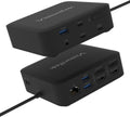 VisionTek VT1200DL USB-C Docking Station Dual 4K – 2X HDMI, 2X DisplayPort, 100W Power Passthrough, Universal Laptop Dock for Windows, MacBook, Chromebook