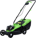 Electric Lawn Mower Weed Eater, Walk-Behind Lawn Mowers, Self Propelled Weed Wacker, Cordless Push String Trimmer with Upgraded Brushless Motor, 30L Grass Tank, 1600W Powerful Grass Trimmer