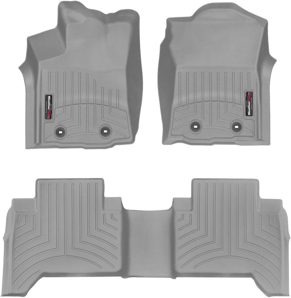 WeatherTech Custom Fit FloorLiners for Toyota Tacoma - 1st & 2nd Row (4612991-468722), Grey