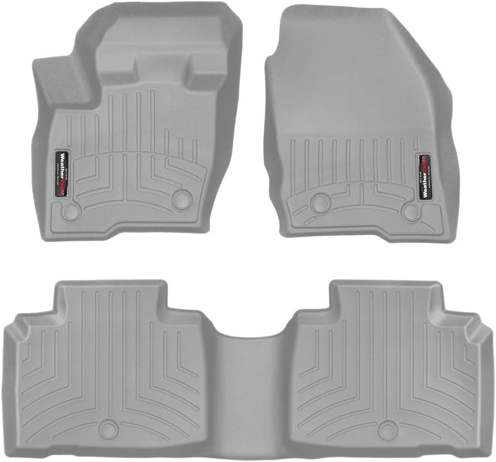 WeatherTech Custom Fit FloorLiners for Lincoln Nautilus - 1st & 2nd Row (46845-1-2), Grey