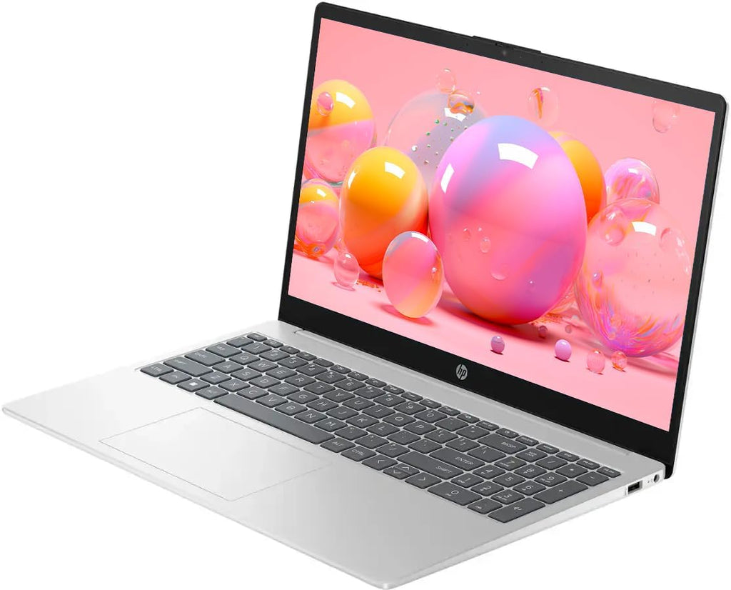 HP Touch Screen Laptop, 15.6' LED Touchscreen Business Student Laptop Computer, Windows 11 Laptop 64GB RAM 2TB SSD, Intel Core i3-1315U Processor, AI Copilot Ready, NLY Earphones, Natural Silver