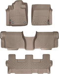 WeatherTech Custom Fit FloorLiners for Toyota Sequoia - Full Set (454081-45093-4-6), Tan
