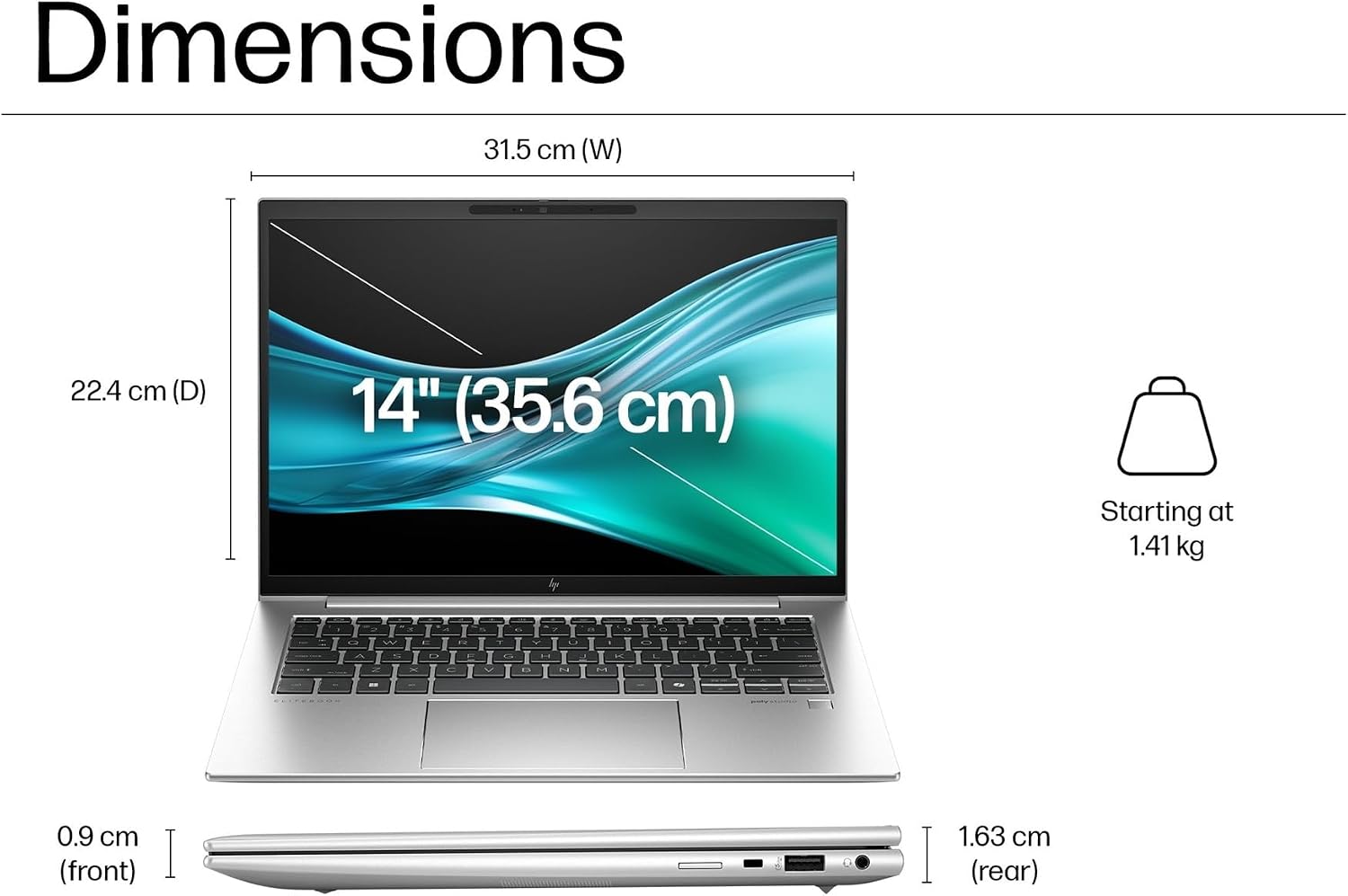 HP EliteBook 840 G11 Business Laptop (14' FHD+ Touchscreen, Intel 12-Core Ultra 5 125U (>i7-1355U), 16GB DDR5 RAM, 512GB SSD), Fingerprint Reader, 5MP Webcam, 2X Thunderbolt 4, Win 11 Pro, AI PC