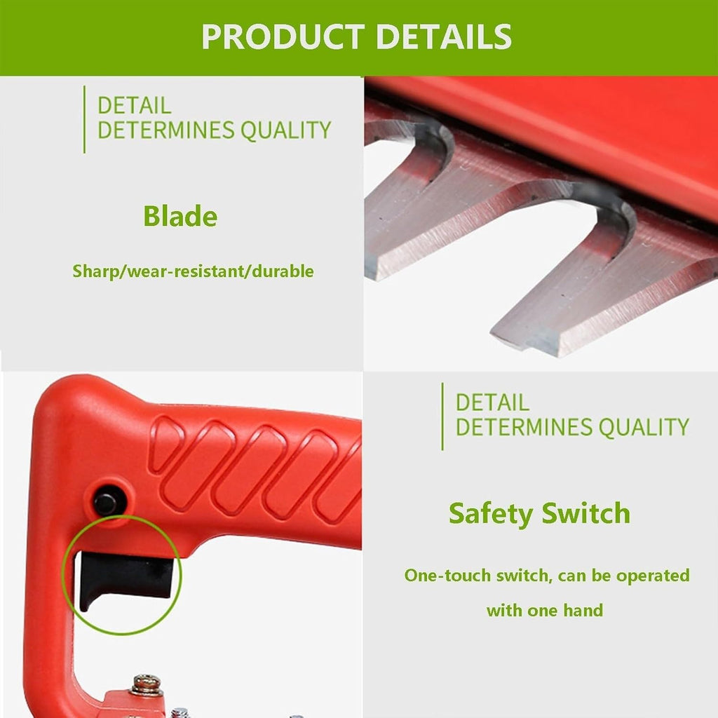 Electric Reciprocating Saw 270mm Tea Picker, Electric Lawn Mower Hedge Trimmer with Rechargeable Power Supply, Professional Cutting Tool for Gardeners or Farmers, Effort-Saving 1.8/1.7A