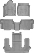 WeatherTech FloorLiner HP Custom Fit Floor Mats for Toyota Sequoia Full Set (464081-46093-4-5IM), Grey