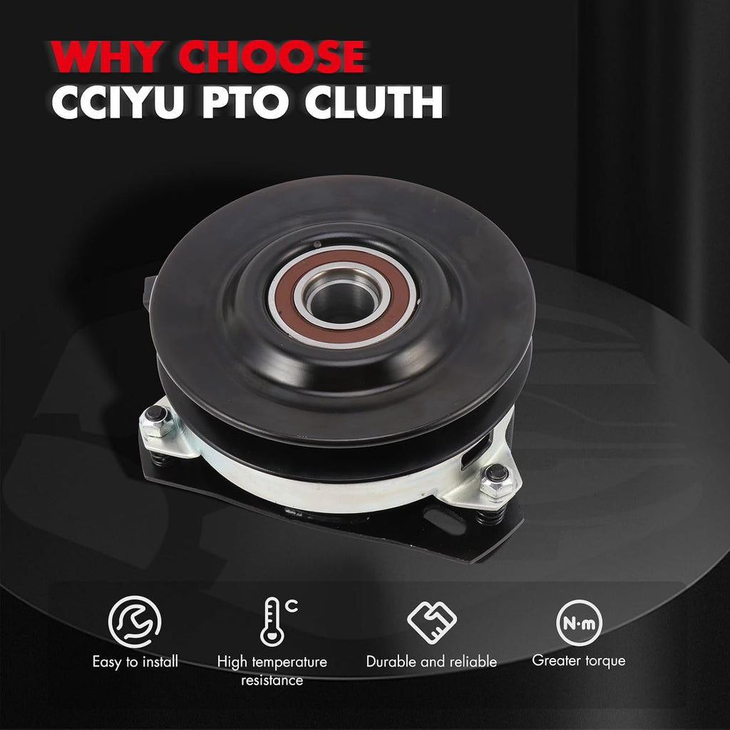 5215-61 cciyu PTO Clutch Electric Lawn Mower Craftsman Assembly fit for Gravely: 00092453, 044631, 04915400, 052632, 09010400, 21270100, 49154, 49154-AR, 59003000 / for Warner: 5215-61 / for Xtreme