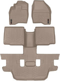 WeatherTech Custom Fit FloorLiners for Ford Explorer - Full Set (459811-453596), Tan