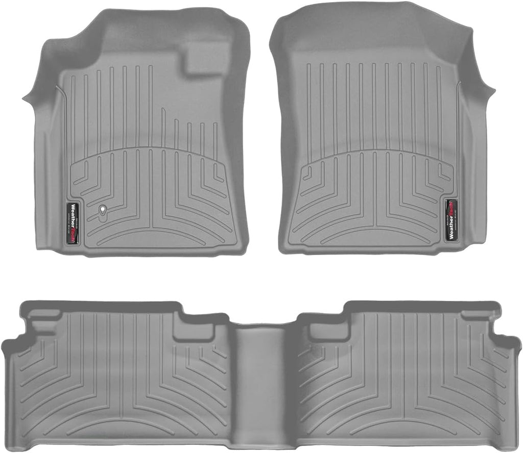 WeatherTech Custom Fit FloorLiners for Toyota Tundra - 1st & 2nd Row (46044-1-2), Grey