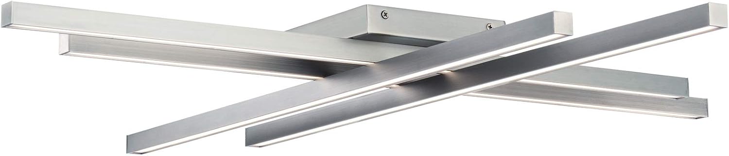 WAC Lighting dweLED, Parallax 32in LED Flush Mount 3-CCT 2700K-3000K-3500K Set to 3000K in Brushed Nickel