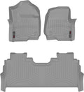 WeatherTech Custom Fit FloorLiners for Ford Super Duty, Super Duty, Super Duty - 1st & 2nd Row (461012-1-6), Grey