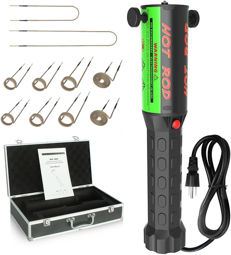 Solary Heat Induction Tool - 1200W 110V Handheld Magnetic Induction Heater Kit with 10 Coils, Rusty Screw Removal Tool