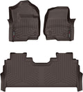 WeatherTech Custom Fit FloorLiners for Ford Super Duty, Super Duty, Super Duty - 1st & 2nd Row (471012-1-6), Cocoa