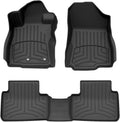 WeatherTech FloorLiner HP Custom Fit Floor Mats for Subaru Forester Hybrid 1st & 2nd Row (4419491-4418822IM), Black