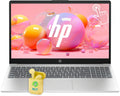 HP Touch Screen Laptop, 15.6' LED Touchscreen Business Student Laptop Computer, Windows 11 Laptop 64GB RAM 2TB SSD, Intel Core i3-1315U Processor, AI Copilot Ready, NLY Earphones, Natural Silver