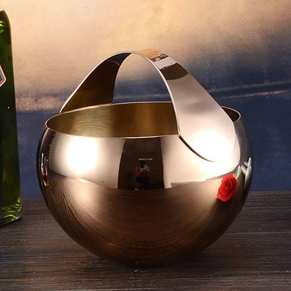 Double Stainless Steel with Ice Bucket,Lid Insulation Rose d Red Wine Beer Champagne Barrel
