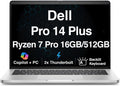 Dell Pro 14 Plus Copilot+ Business Laptop (Next Gen Latitude 5450) 14.0' IPS FHD+ (AMD Ryzen 7 PRO 250 (> Ultra 5 135U), 16GB LPDDR5X, 512GB SSD, Backlit, 2 Thunderbolt 4, 1080p IR Webcam, Win11Pro)
