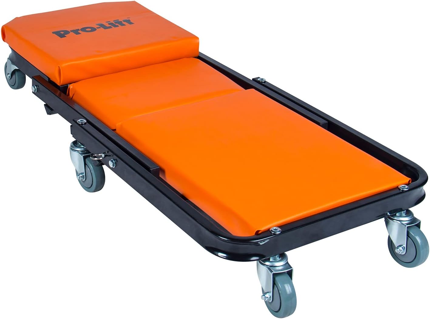 Pro-Lift Foldable Z Creeper - 2-in-1 Rolling Folding Car Creeper & Seat - 40' Adjustable Roller Garage Chair Lay Down or Sit, 450 LBS Capacity Under Car Roller Creeper with 6 Swivel Casters