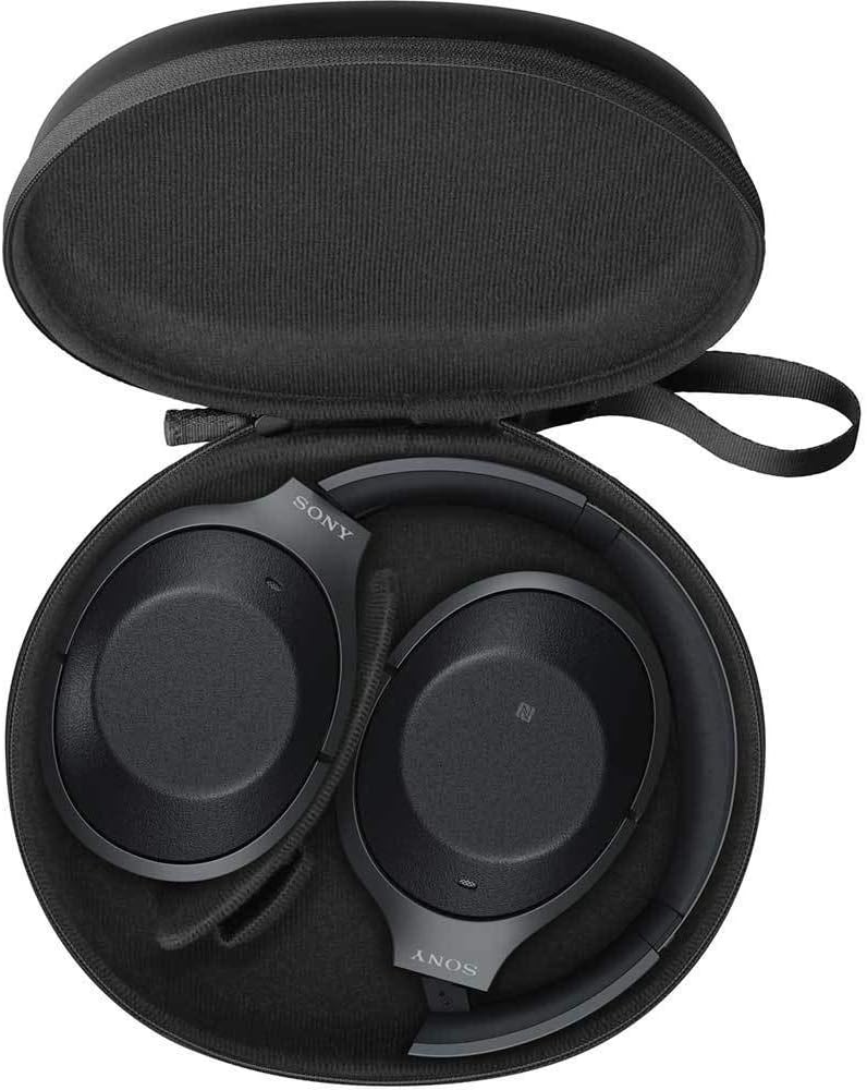 Sony Noise Cancelling Headphones WH1000XM2: Over Ear Wireless Bluetooth Headphones with Microphone - Hi Res Audio and Active Sound Cancellation - Black (2017 model)