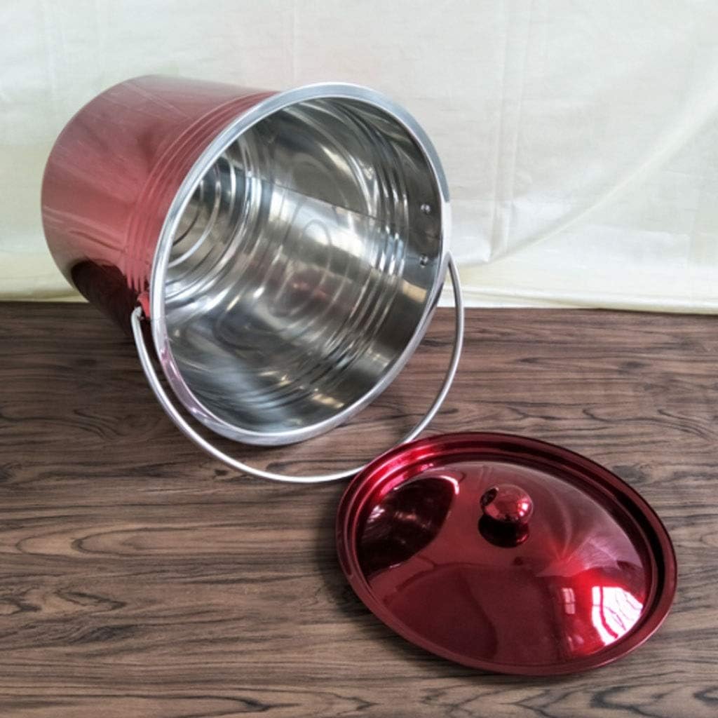 Ice Buckets Large Capacity Ice Bucket Bar Cocktail Ice Bucket Restaurant Champagne Bucket Household Kitchen Storage Bucket Rice Bucket Lid Ice Bucket Kits