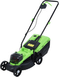 Self-Propelled Cordless Lawn Mower with Upgraded Brushless Motor, 1600W Power, 30L Grass Tank - Walk-Behind Electric Lawn Mower, Efficient Push Mowing Solution Green
