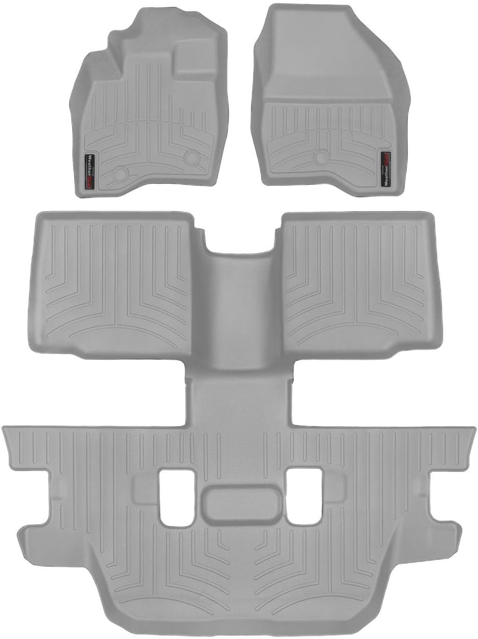 WeatherTech Custom Fit FloorLiners for Ford Explorer - Full Set (469811-463596), Grey