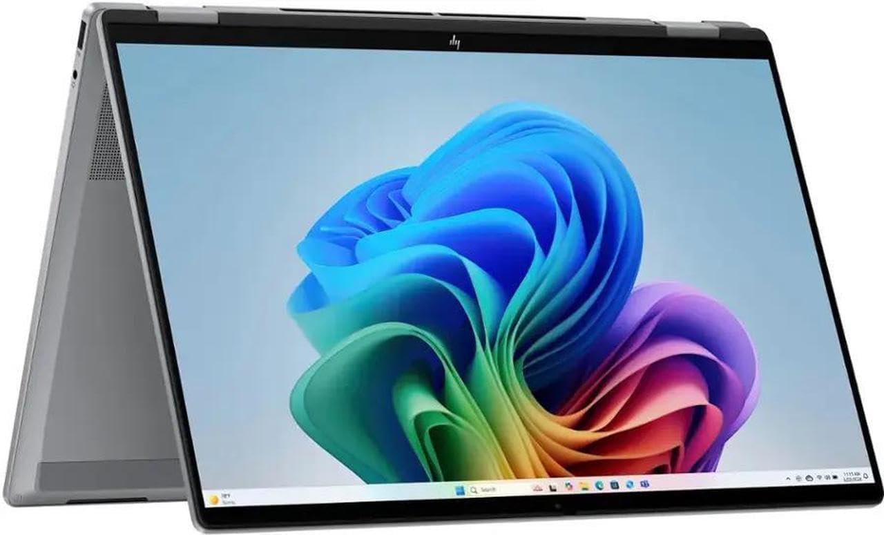 HP OmniBook X Flip 2-in-1 16' FHD+ Touch Screen Laptop |AMD Ryzen AI 5 340|AMD Radeon 840M | Copilot|Backlit|Meteor Silver| 16GB RAM DDR5 | 512GB SSD |Windows 11 Home|Bundle with Wireless Mouse