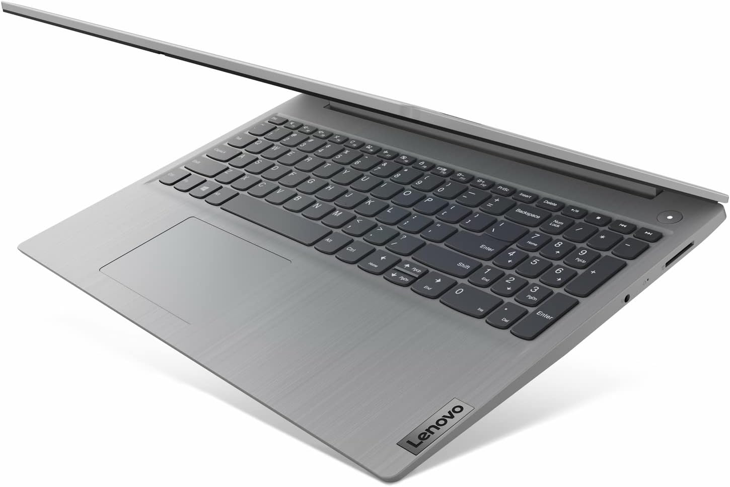 Lenovo IdeaPad 3i 15.6' FHD Laptop, Core i3-1115G4 up to 4.10 GHz, 8GB DDR4 RAM, 256GB PCIe SSD, HDMI, USB, WiFi, Keypad, SD Card Reader, Webcam, FP Reader, Platinum Gray, Win 11