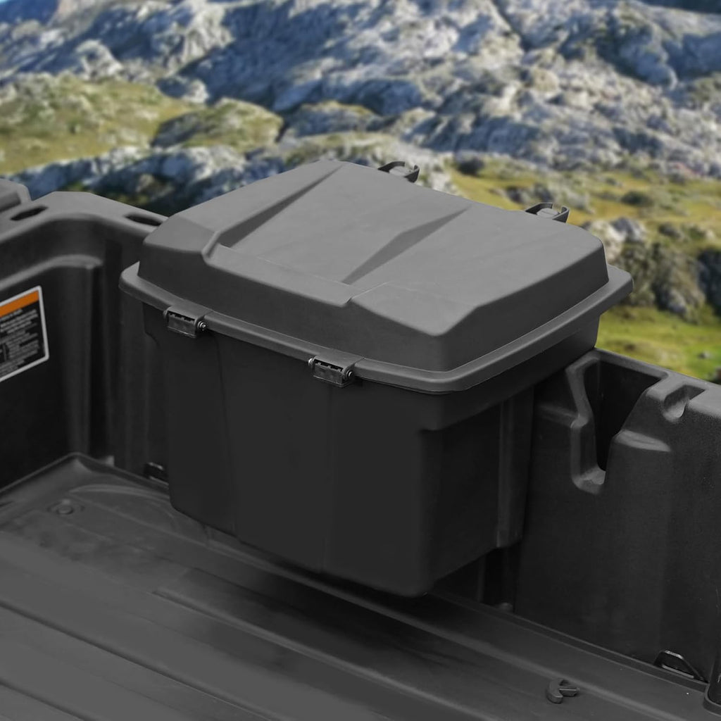 A & UTV PRO Bed Storage Box for Can Am Defender, HD10 HD9 HD8 HD5 Max/Can Am Commander, Compatible with Can-Am Defender 2016-2026 Accessories Removable Tool Box Rear Cargo Box