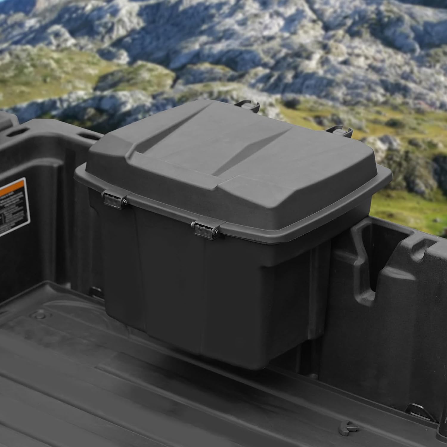 A & UTV PRO Bed Storage Box for Can Am Defender, HD10 HD9 HD8 HD5 Max/Can Am Commander, Compatible with Can-Am Defender 2016-2026 Accessories Removable Tool Box Rear Cargo Box