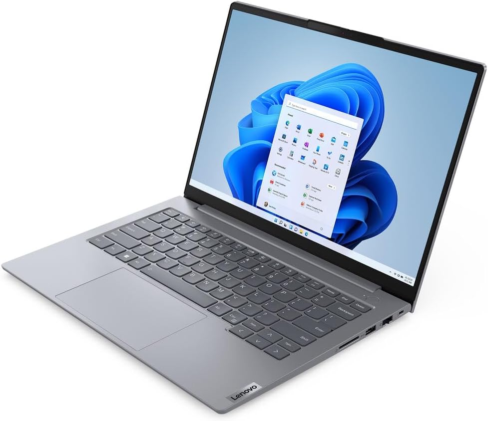 Lenovo ThinkBook 14 G7 ARP 2025 Laptop 14' WUXGA IPS Touchscreen 8-Core AMD Ryzen 7 7735HS 64GB DDR5 2TB SSD AMD Radeon 680M Thunderbolt 4 Wi-Fi 6 Backlit KB Fingerprint Win11 Pro w/ONT 32GB USB