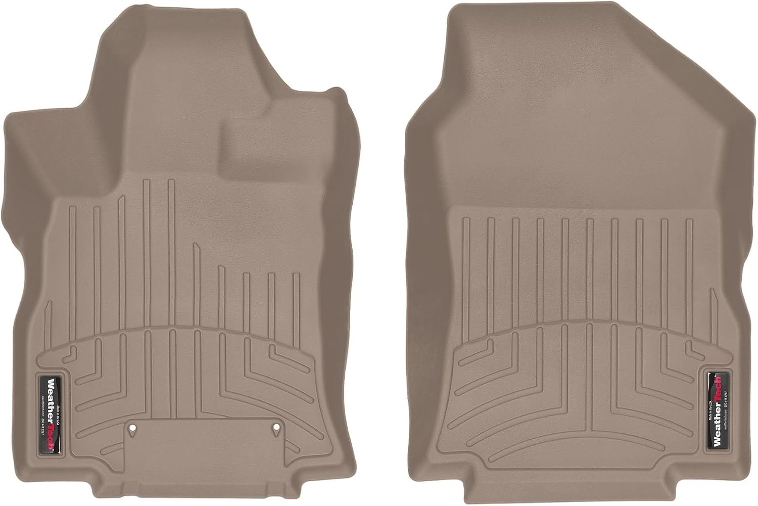 WeatherTech Custom Fit FloorLiners for Subaru Ascent, Ascent, 1st Row (4514751), Tan