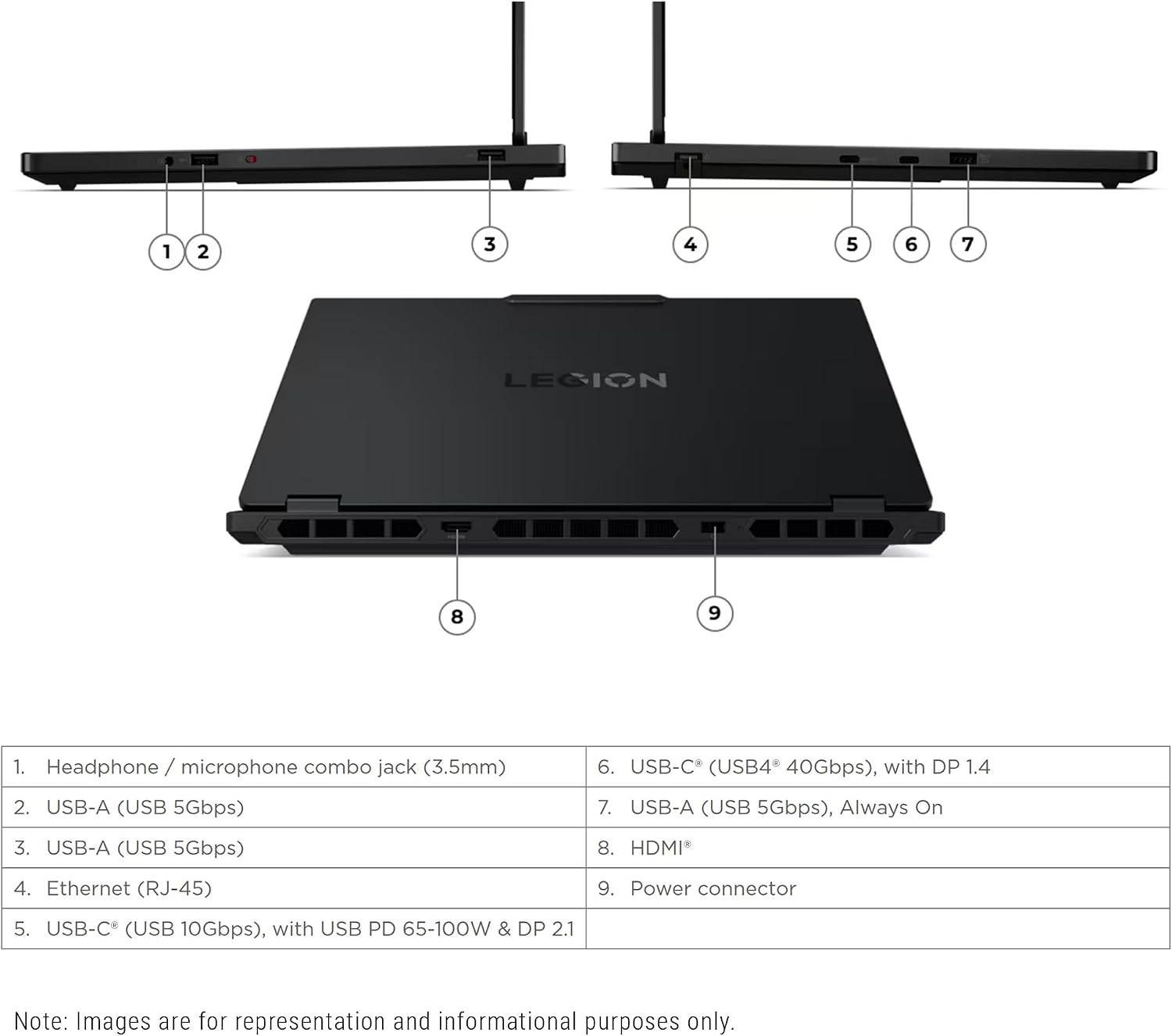 Lenovo Legion 5i Gen 10 Gaming Laptop, Intel Ultra 7-255HX, 32 GB DDR5 RAM, 1 TB PCIe SSD, 15.1' WQXGA (2560x1600) Display, Nvidia G-Force RTX 5070, 24-Zone RGB Keyboard, W11 Home, Eclipse Black