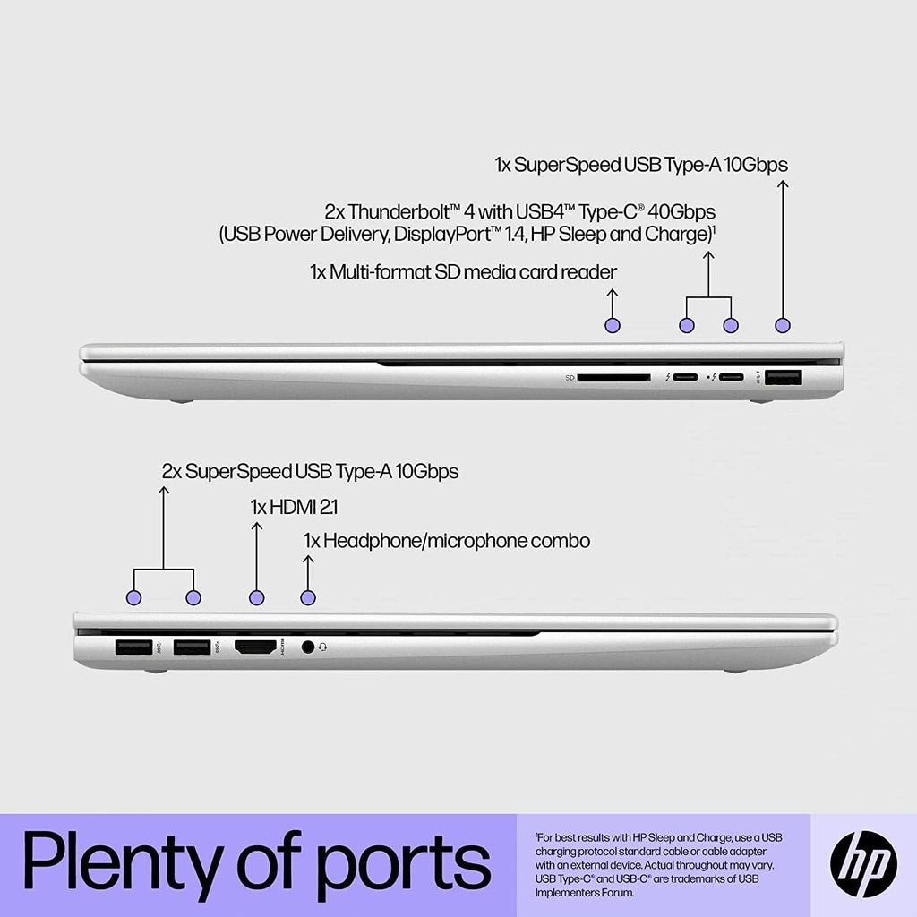 HP Envy 17.3' FHD IPS Touchscreen Laptop, Intel Core i7-1260P, 16GB RAM, 512GB PCIe SSD, Backlit Keyboard, Intel Iris Xe Graphics, 5MP IR Camera, Win 11 Pro, Silver, (Renewed)