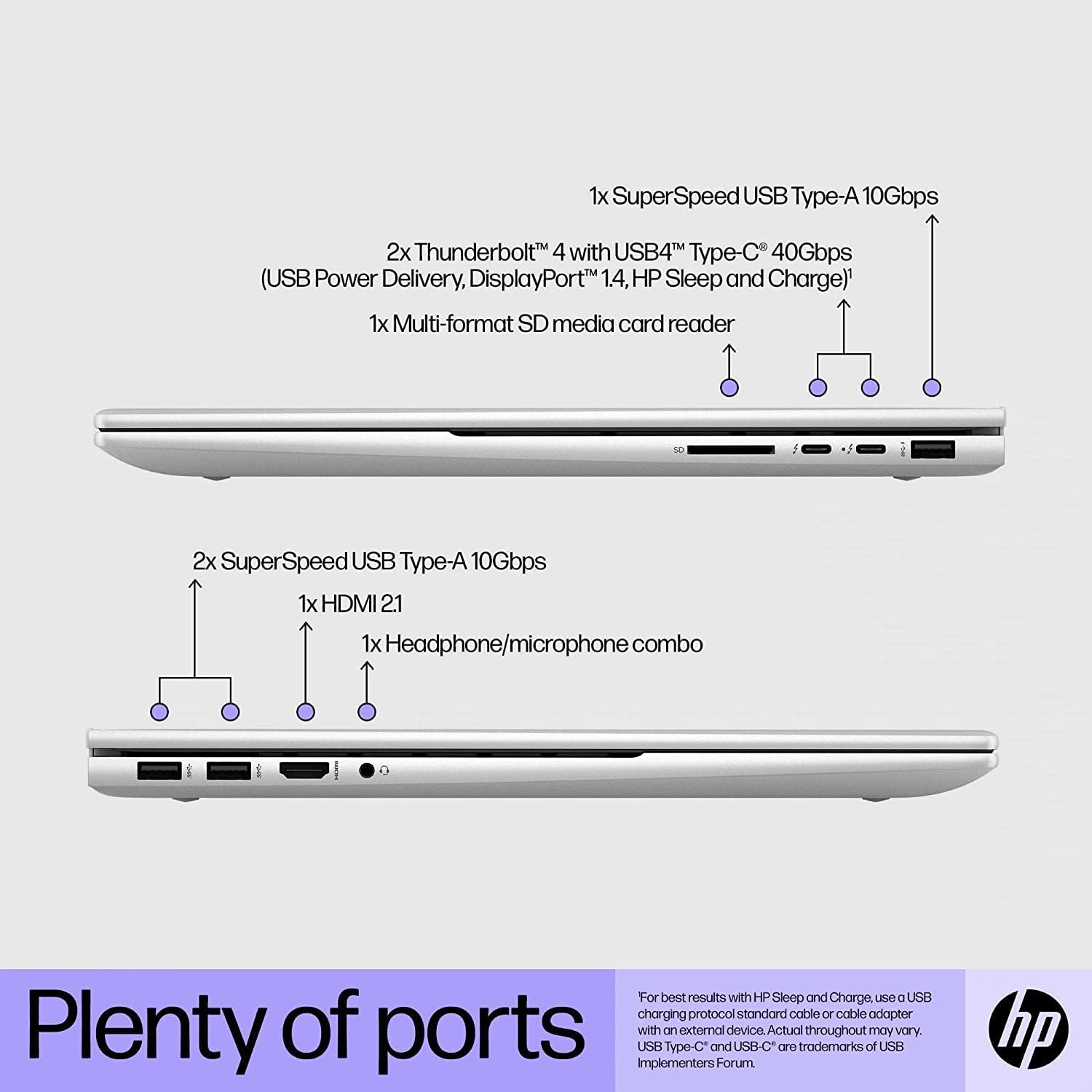 HP Envy 17.3' FHD IPS Touchscreen Laptop, Intel Core i7-1260P, 16GB RAM, 512GB PCIe SSD, Backlit Keyboard, Intel Iris Xe Graphics, 5MP IR Camera, Win 11 Pro, Silver, (Renewed)