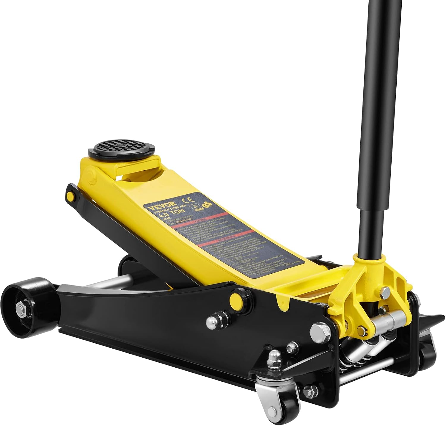VEVOR 4 Ton Low Profile, Heavy-Duty Steel Racing Floor Jack with Dual Pistons Quick Lift Pump, Lifting Range 3.94'-20.98'