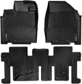WeatherTech Custom Fit FloorLiners for Infiniti JX, QX60, Pathfinder - 1st & 2nd Row (44445-1-2), Black