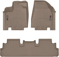 WeatherTech Custom Fit FloorLiners for Infiniti QX60, QX60, qx65-1st & 2nd Row (451698-1-2), Tan