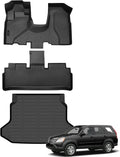 Auxko All Weather Floor Mats Cargo Mat for Honda CRV 2002 2003 2004 2005 2006 TPE Liners All Season Accessories Guard Odorless Anti-Slip Floor Liners Trunk Tray