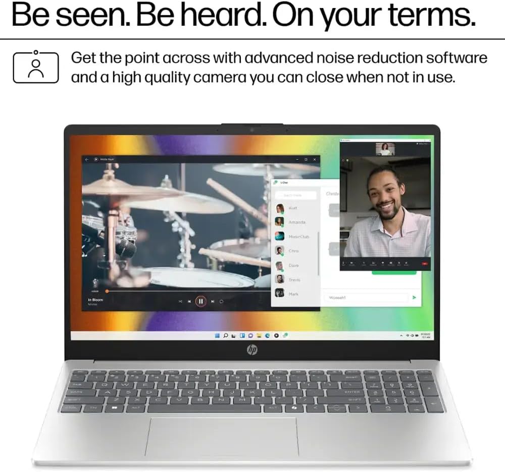 HP 2025 Touchscreen Business Laptop, 15.6' FHD LED, Intel 13th Gen i7-1355U, Intel Iris Xe Graphics, 16 GB DDR4, 512 GB SSD, Lightweight & Portable, Copilot AI, Wi-Fi 6, Windows 11 Pro, w/Accessories