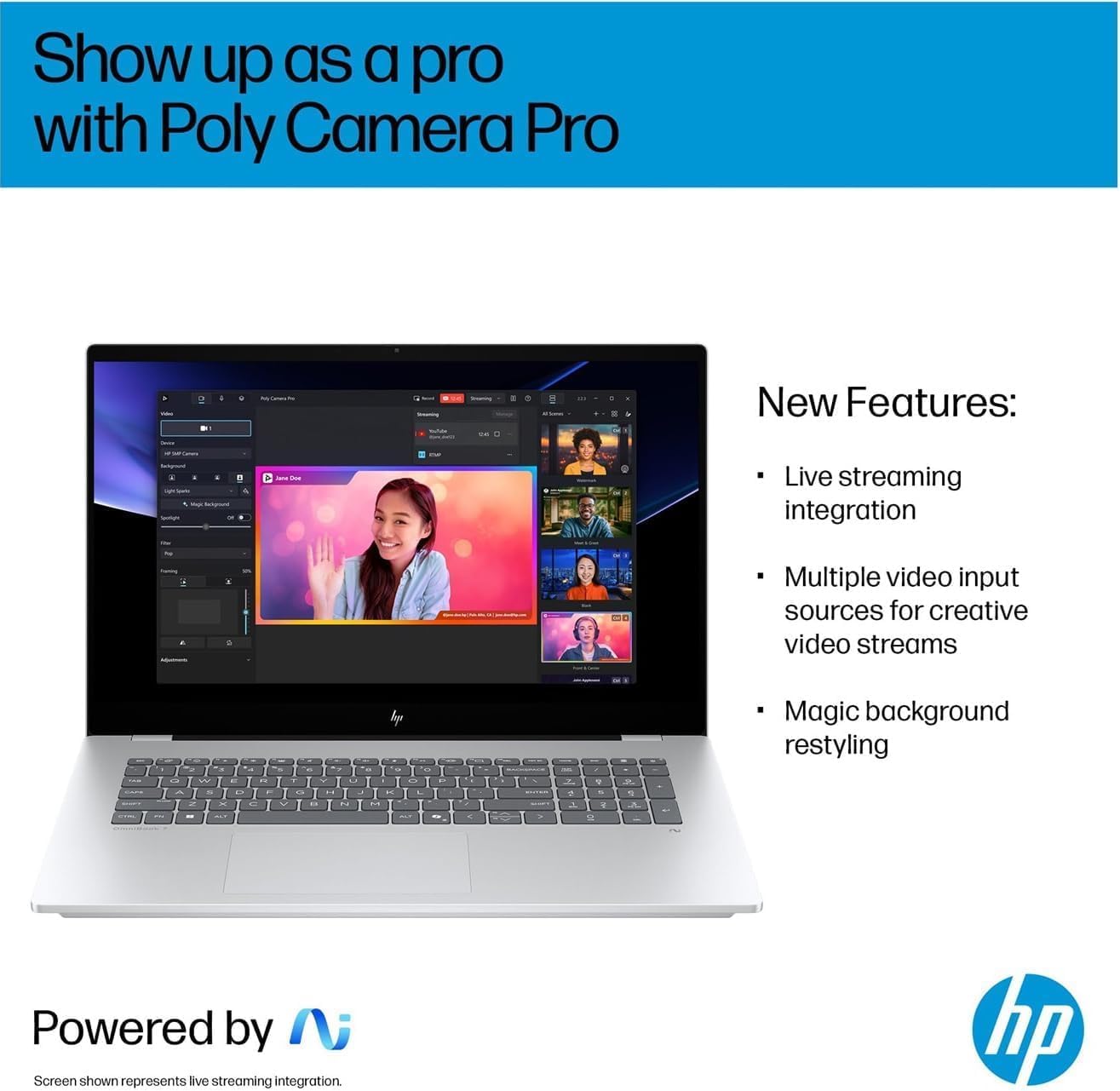 HP OmniBook 17 inch Touchscreen Laptop -Intel Core Ultra 7-32GB RAM| 4TB SSD -Backlit Keyboard -25.5 Hours Battery -Windows 11 Pro Copilot AI PC -Business Work Office College Gaming