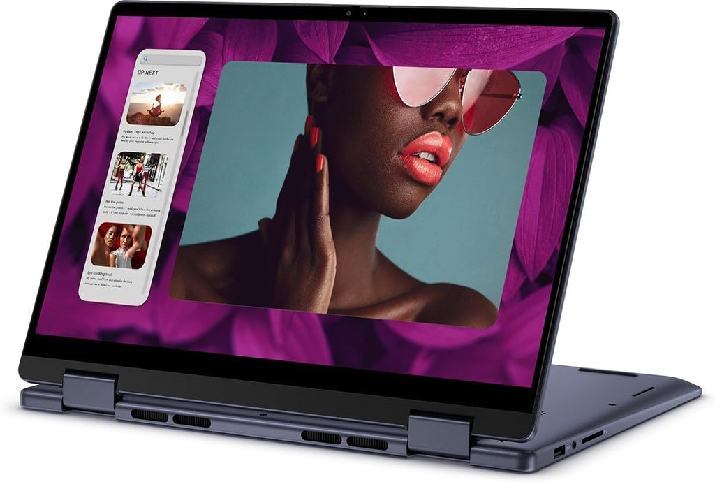 Dell Inspiron 14 2-in-1 Touchscreen Laptop (14' FHD+ IPS, 16GB DDR5 RAM, 512GB SSD, AMD Ryzen 5 8640HS (> intel i7-1255U)) For Business, Students, FP, Backlit, FHD Webcam, Inspiron 7445, Win 11 Pro