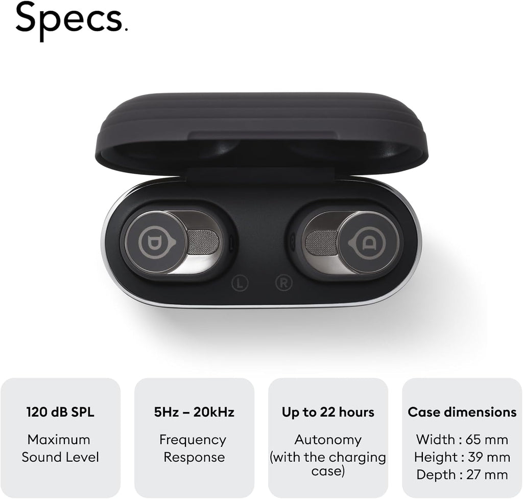 Devialet Gemini II True Wireless Earbuds - Matte Black - Audiophiles - Daily Music & Commute - Pristine Audio Fidelity Sound Clarity and Effective Noise Cancellation.