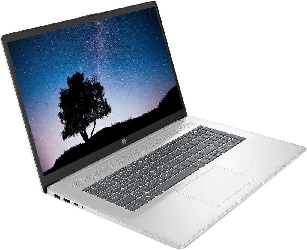 HP Laptop, 17.3' Business & Student Laptop Computer, Windows 11 Pro 32GB RAM 1TB SSD, Intel Core i3-N305 Processor, HD+ LED Display, Microsoft Office Lifetime Suite, SageNova Earphones, Silver