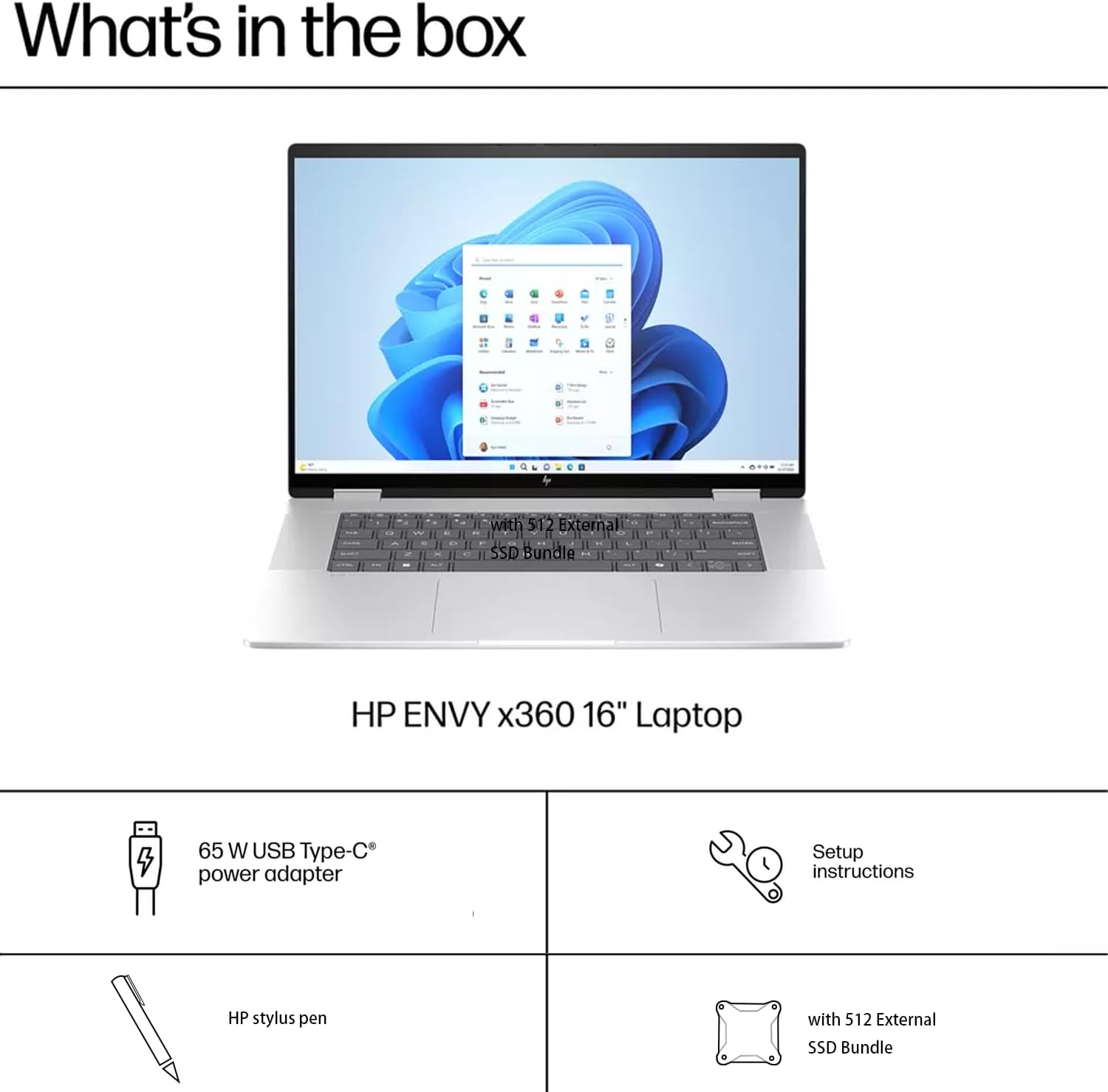 HP Envy X360 16' Ultra 7 AI Business Convertible 2-in-1 Laptop, 16' FHD+ Touchscreen, Intel Ultra 7 155U (Beats Intel i7-1355U), 16GB RAM, 1TB SSD Stylus Pen, Wi-Fi 6, Windows 11 Pro, Silver