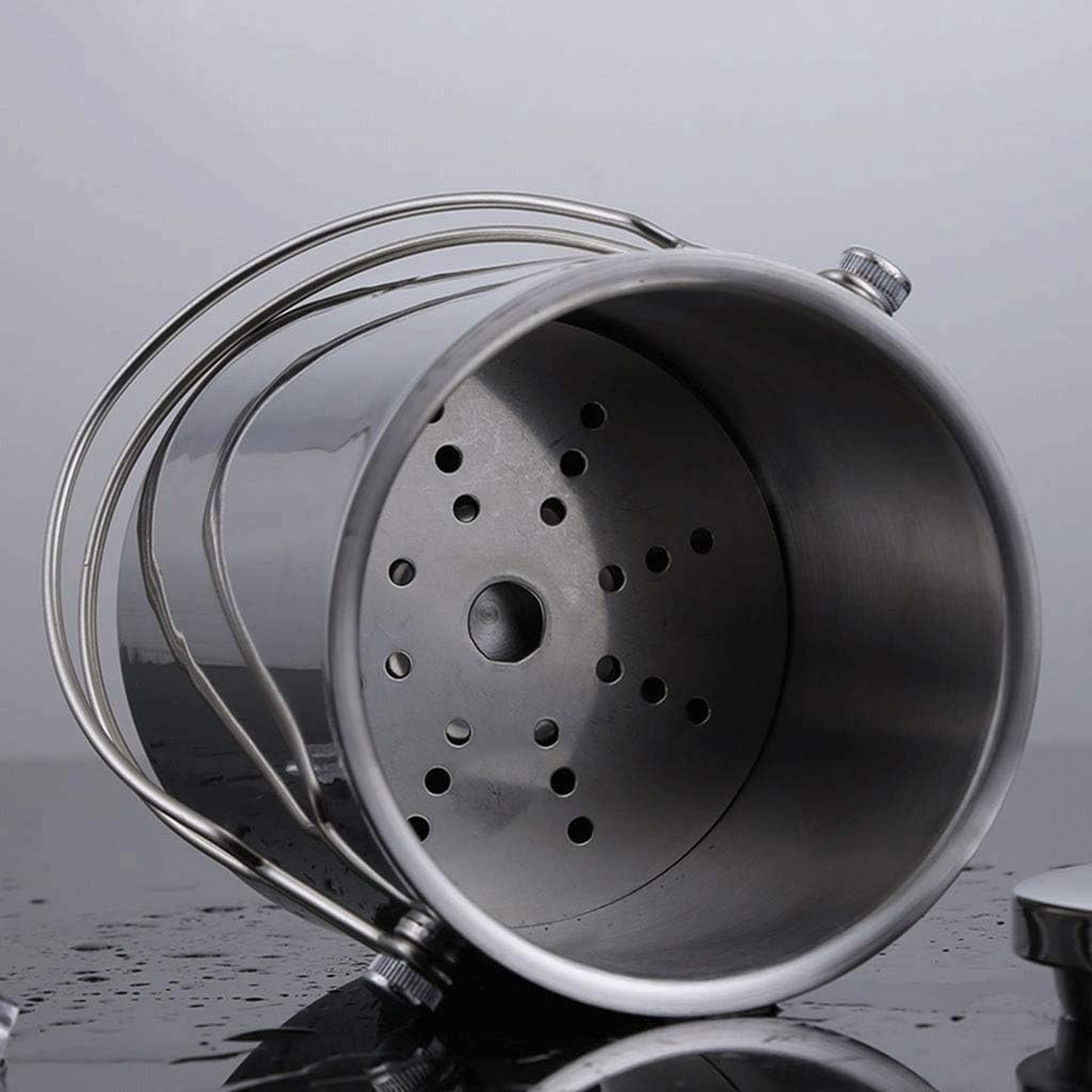 ice bucket, Ice Bucket Thick Double Stainless Steel Ice Bucket With Lid Red Wine Bar Appliance Insulation Cold Champagne Bucket Refrigerated Bucket (Size : 12x17cm)